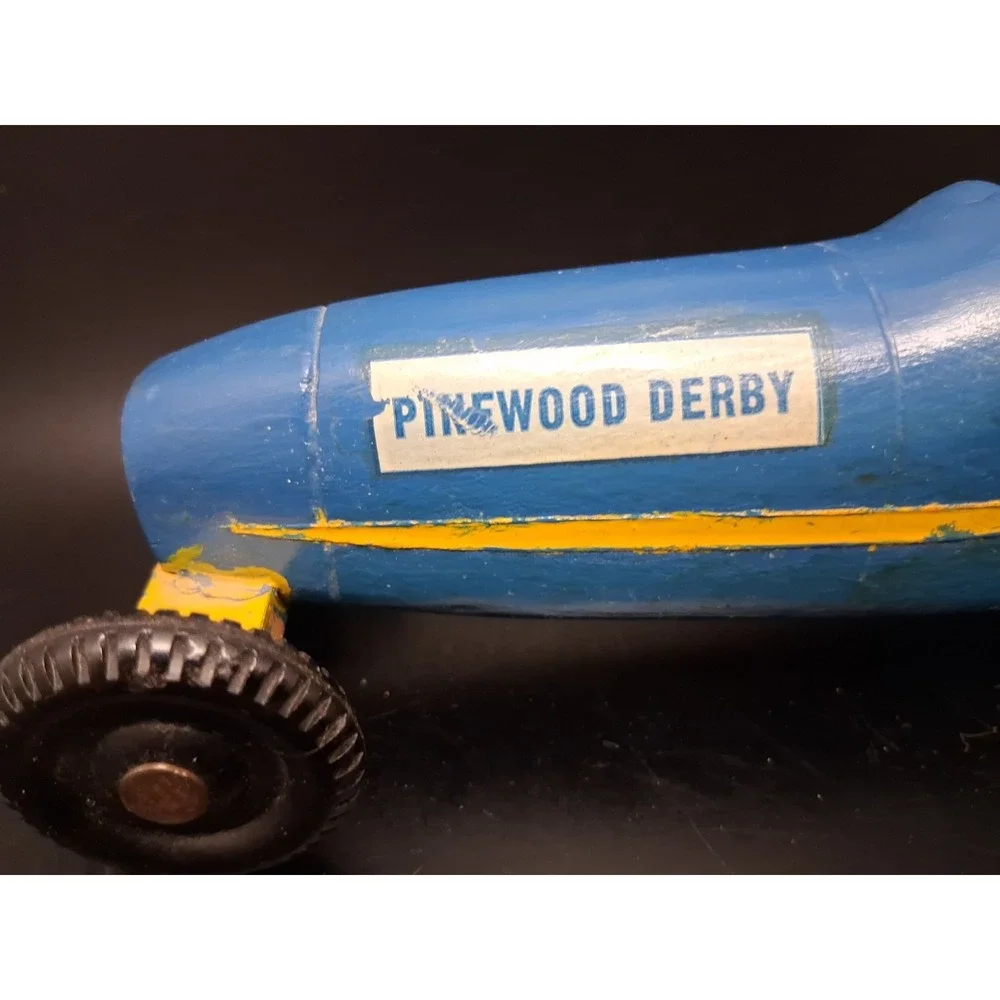 Vintage Pinewood Derby‎ Car #53 Made from wood. 
